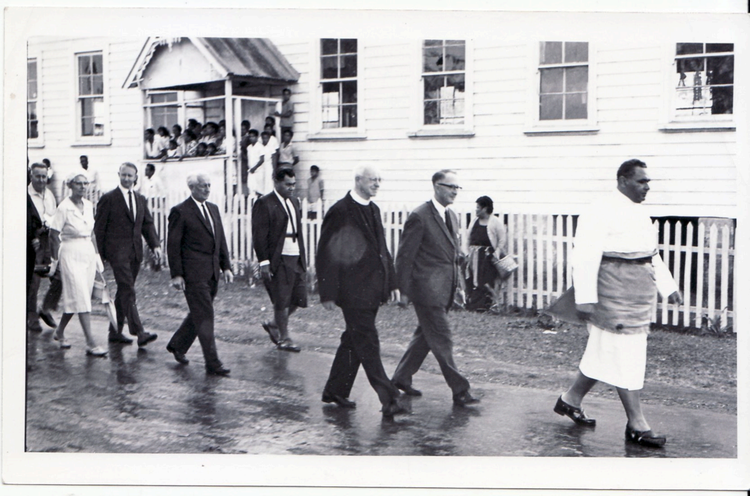 Rev Dr A H Wood in Tonga 1968 Centenary of Tupou College